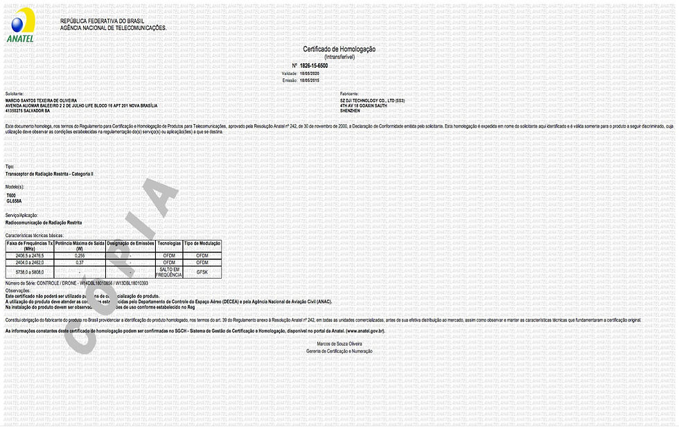 HOMOLOGAÇAO_ANATEL_DRONE