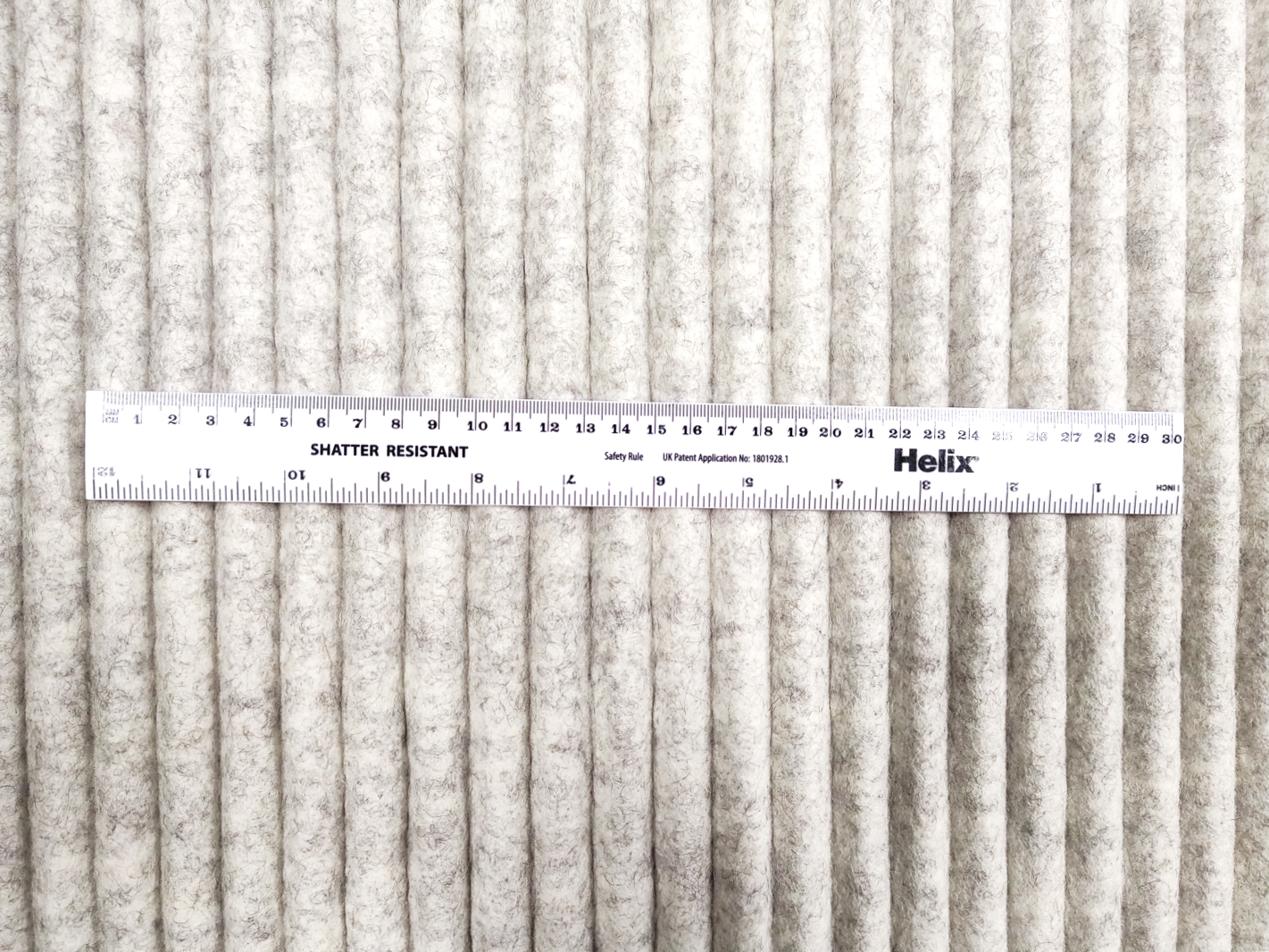 Pure wool felt - Large rib - 051 Mixed White [NL1-031]