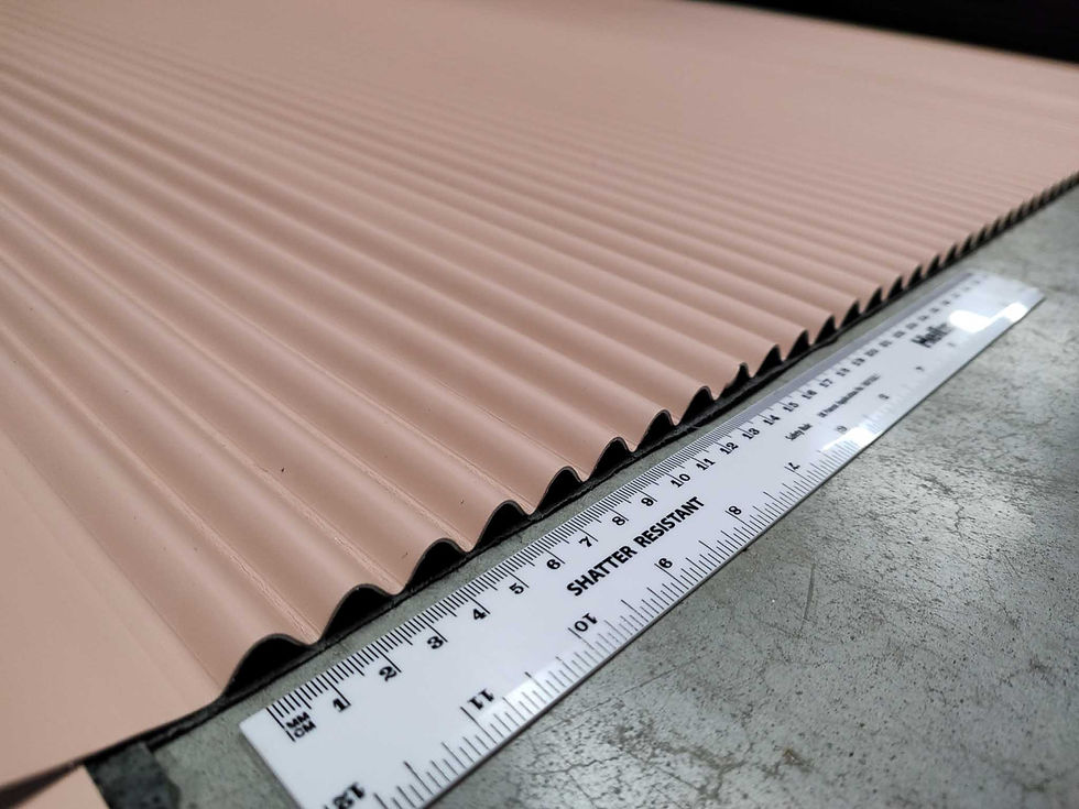 Thumbnail: Recycled leather PU Coated - Large rib - Sikkens colour [NL1-076]