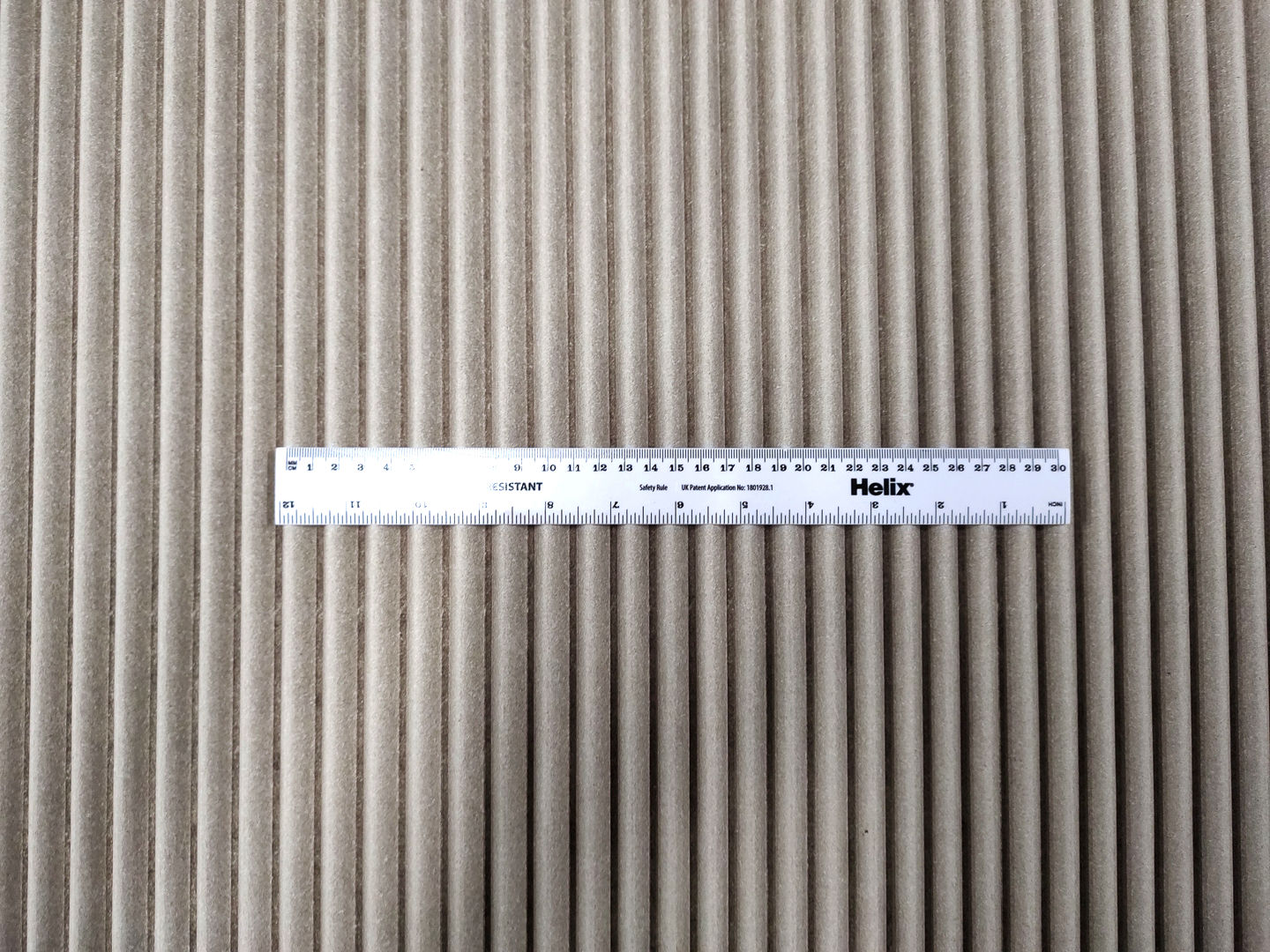 Recycled leather - Large rib - Natural [NL1-061]