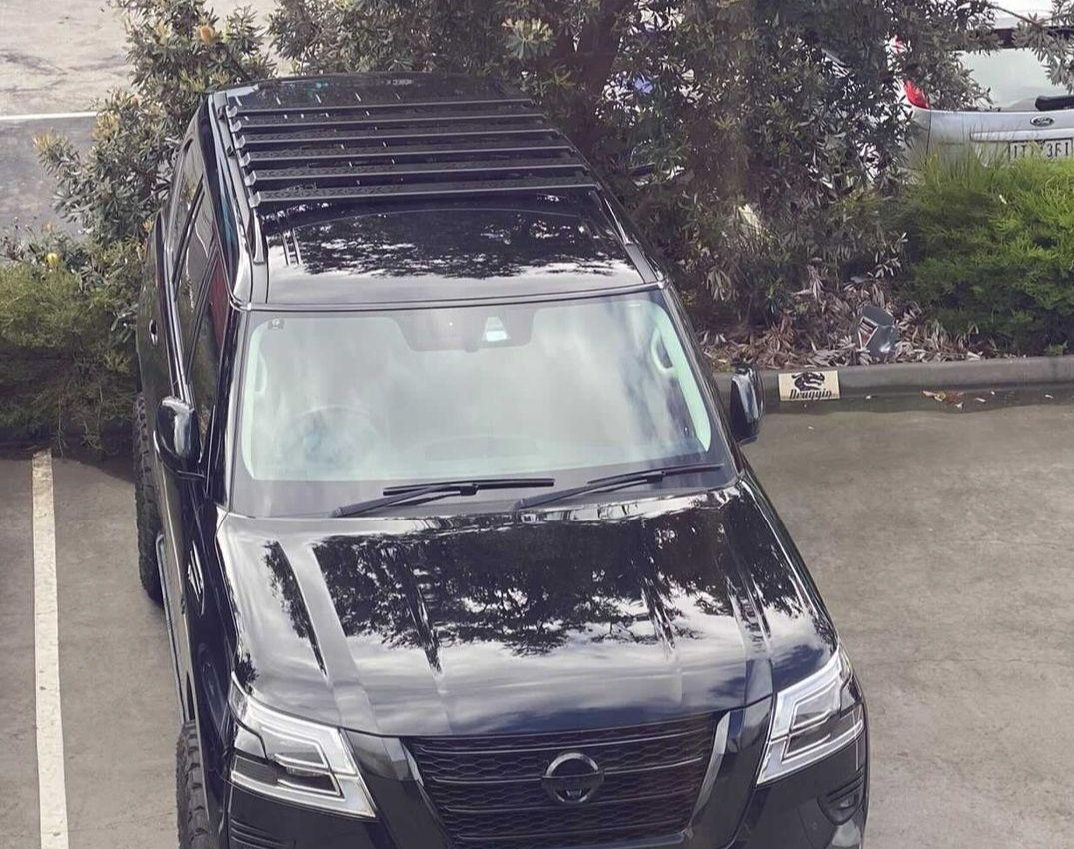 Nissan Patrol Y62 Low Profile Stainless Steel Roof Rack Kit