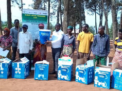 DUHAMIC-ADRI and TROCAIRE ditributed water filters to CJP Participants
