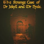 A front door lit in an orange glow. The Strange Case of Dr Jekyll & Mr Hyde.