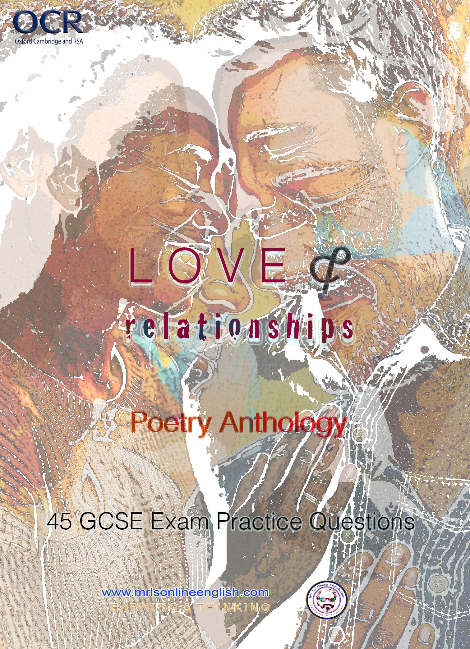 Negative image of a man and woman embracing.