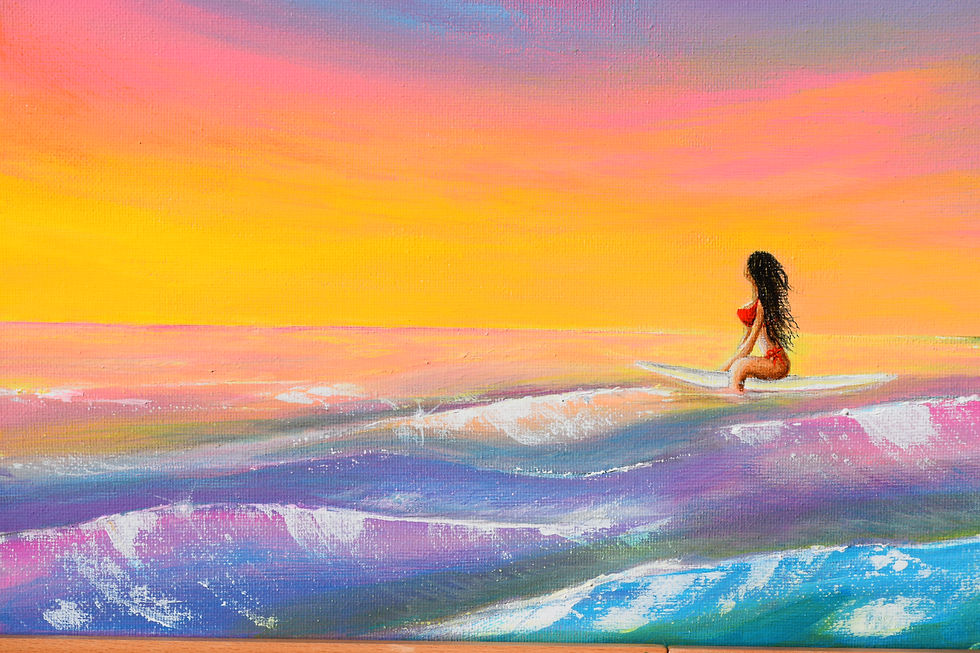 Thumbnail: 11x14 Original painting - Polihale's sunset