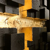 CROSS-ING, 30x30cm Véronique Bauquel artiste plasticienne à Vannes