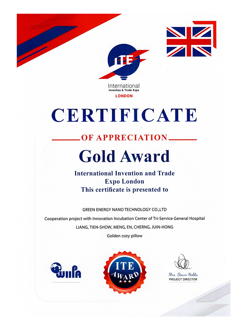 2023 London Show Pillow Gold Award.png