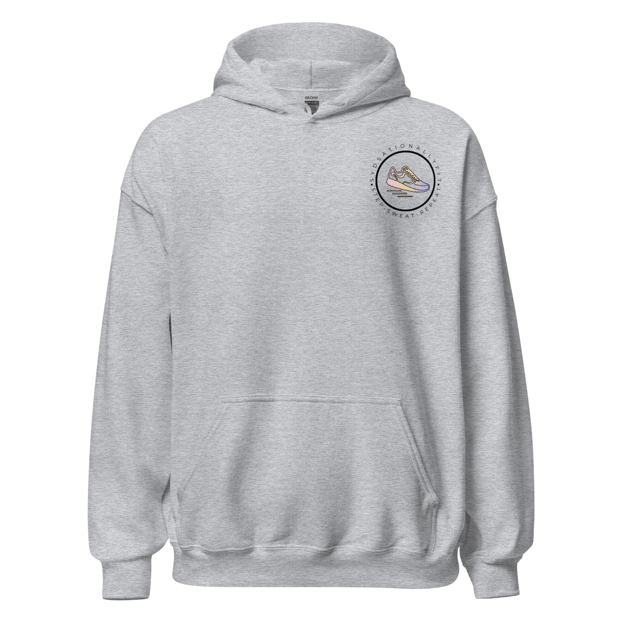 Grey/White Summer Body Loading Hoodie