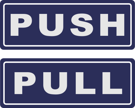 Thumbnail: Push/Pull Decal Set -Long