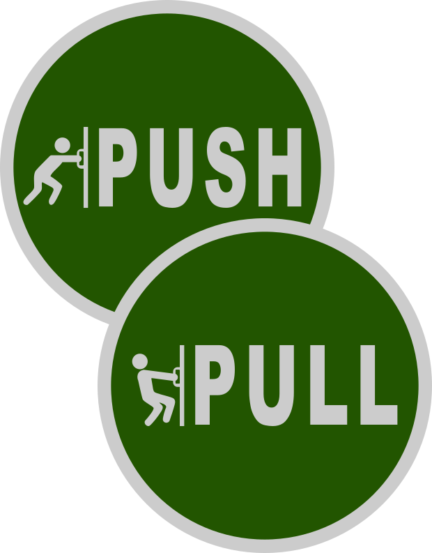 Thumbnail: Push/Pull Decal Set - Circle