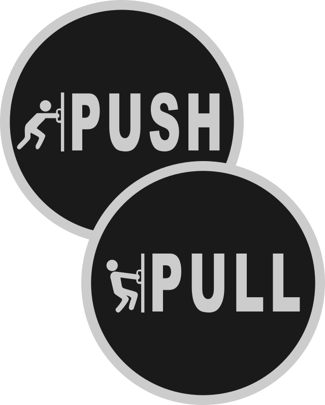 Thumbnail: Push/Pull Decal Set - Circle