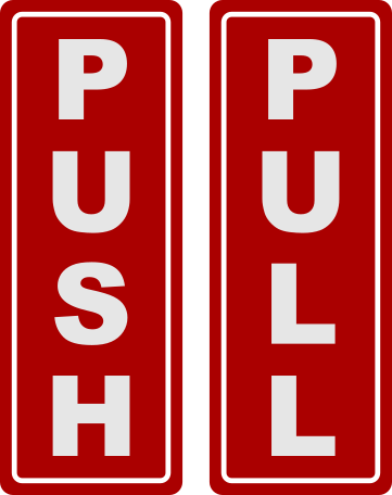 Thumbnail: Push/Pull Decal Set - Tall