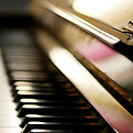 Primer plano de piano
