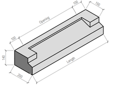 Ball Finial, Baluster, Cills, Flat Coping, Gable False Vent, Moulded Pier Caps, Once Weathered Coping, Pier Caps, Plain Lintels, Plinth Course, Quoins, String Course, Treads and Risers and Twice Weathered Coping.