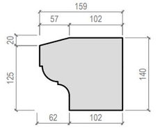 Ball Finial, Baluster, Cills, Flat Coping, Gable False Vent, Moulded Pier Caps, Once Weathered Coping, Pier Caps, Plain Lintels, Plinth Course, Quoins, String Course, Treads and Risers and Twice Weathered Coping.
