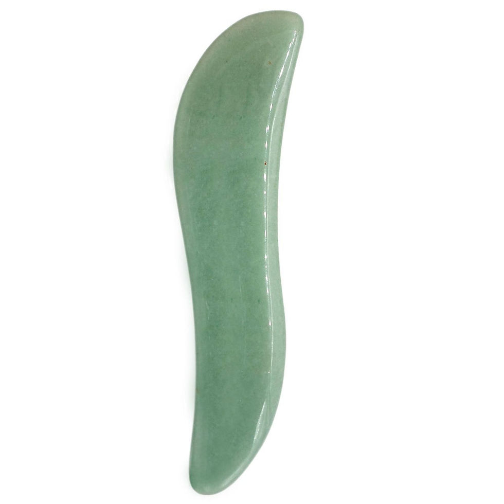 الصورة المصغرة: Domika Multi-shape Handmade Green Aventurine Jade Gua Sha GuaSha