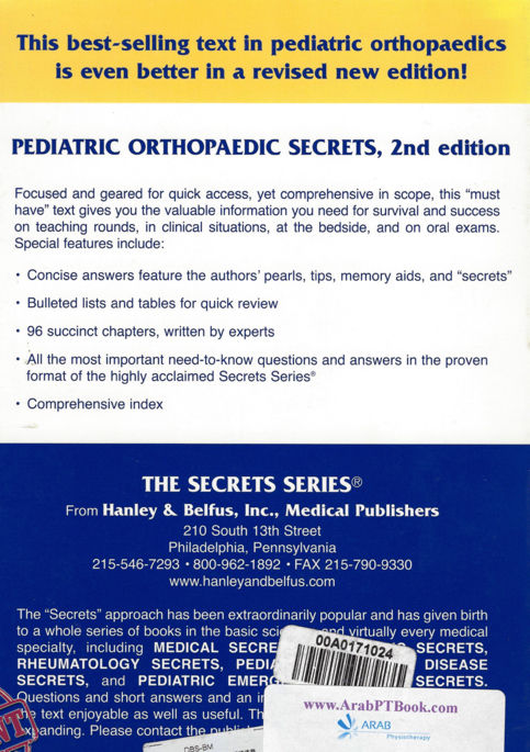 الصورة المصغرة: Pediatric Orthopaedic Secrets