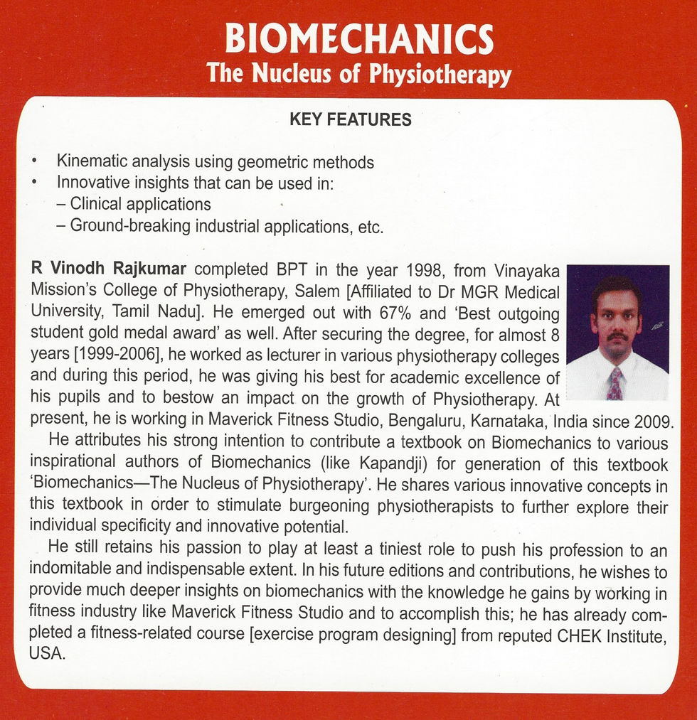 الصورة المصغرة: Biomechanics the Nucleus of Physiotherapy