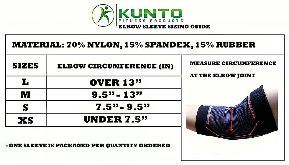 الصورة المصغرة: Kunto Fitness Elbow Brace Compression Support