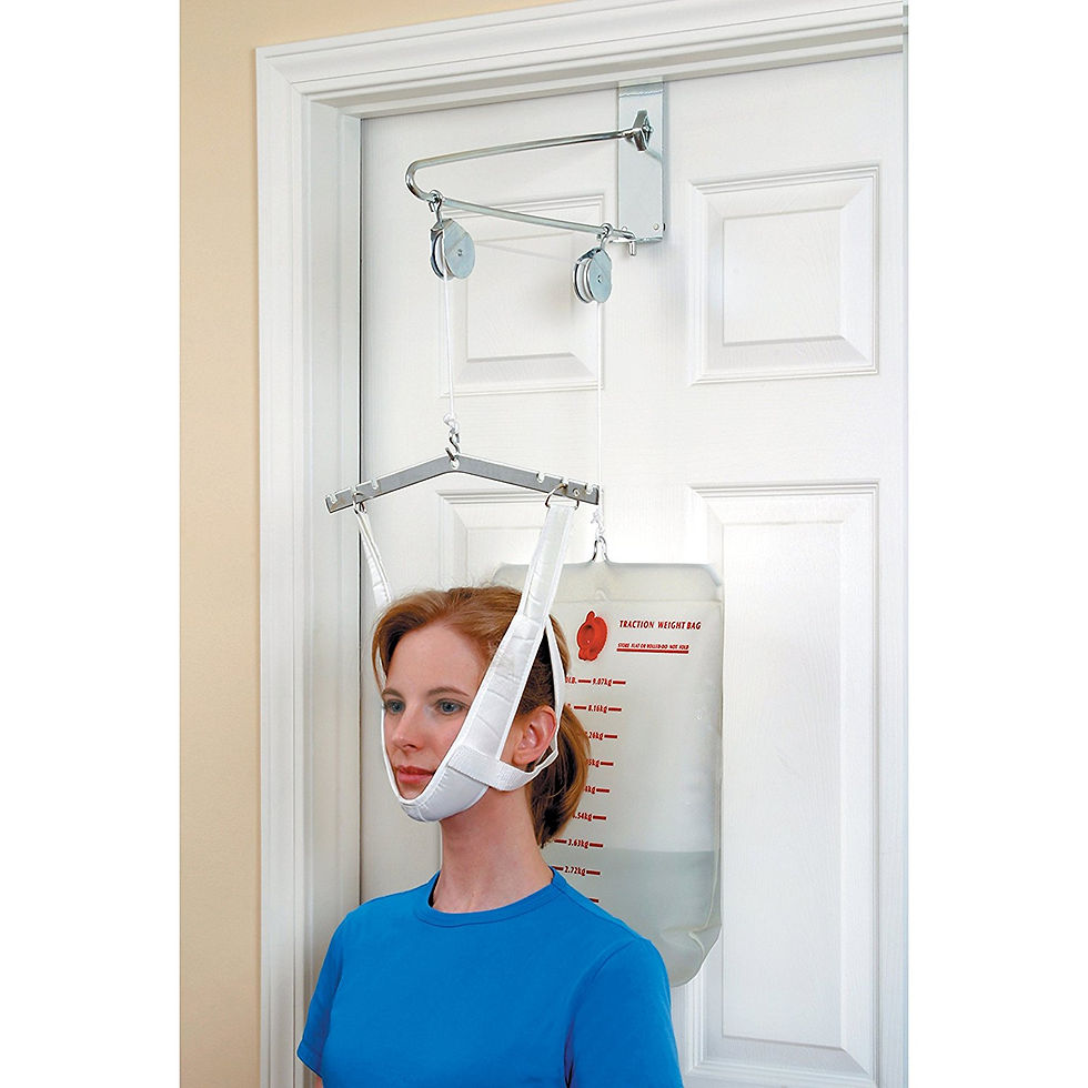 الصورة المصغرة: Duro-Med Cervical Traction Device, Over The Door Neck...