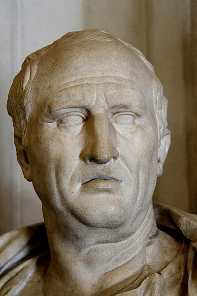A bust of Cicero.