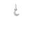 Thumbnail: Links of London Keepsakes 18kt White Gold & Diamond Pave Mini Moon Charm
