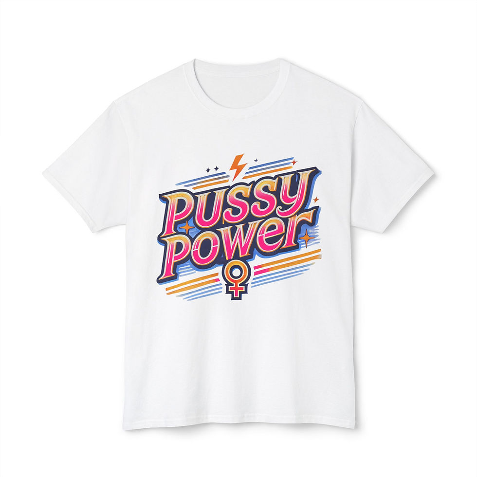 Thumbnail: Empowering Pussy Power Unisex HD Cotton T-shirt | Feminist Graphic Tee