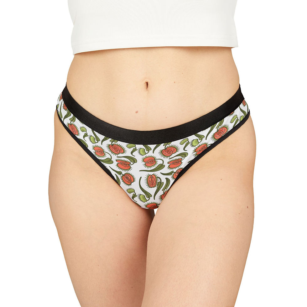 Thumbnail: Floral Women's Thongs - Comfortable & Stylish Underwear