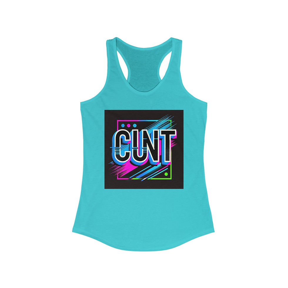 Thumbnail: “C*NT” Racerback Tank - Bold Colorful Vulgar