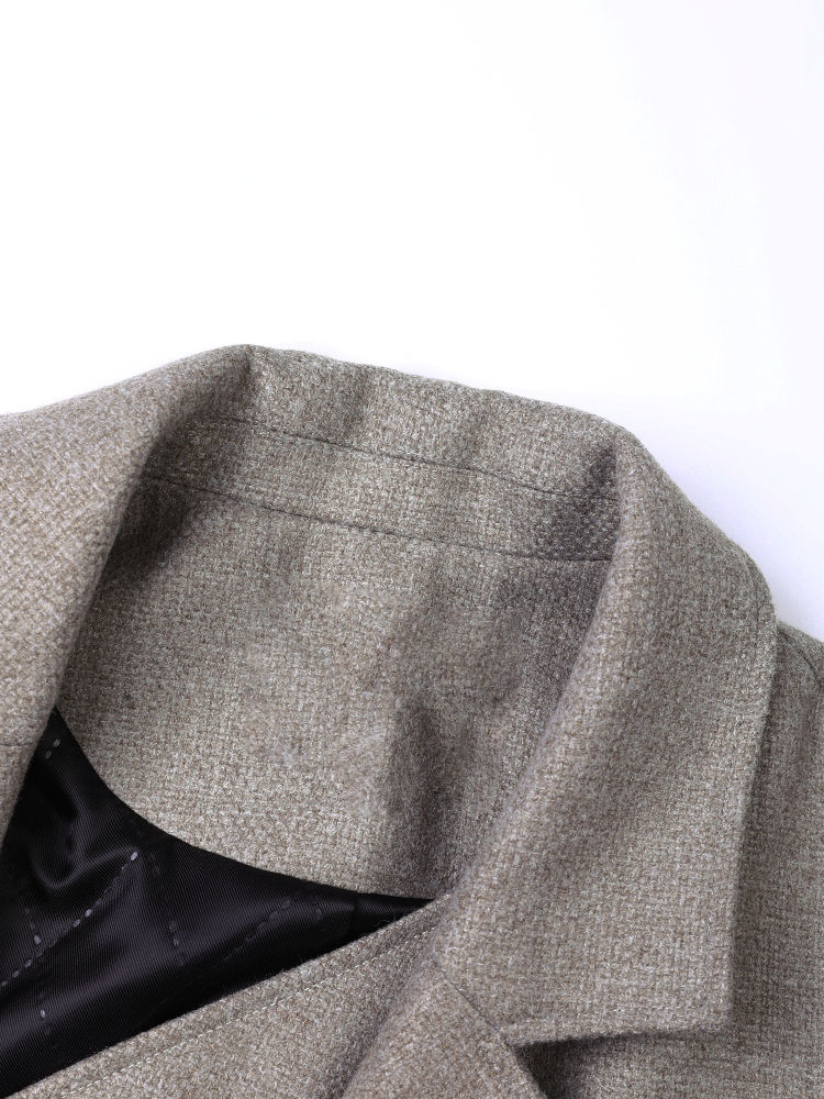 Thumbnail: Loose Fit Irregular Woolen Coat