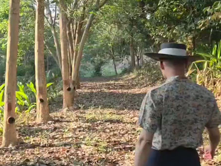 ลูกกอล์ฟยัน ชีวิตเดินทางมาไกล จากวันที่เดินเล่นในสวนยางหลังบ้านตอนเป็นเด็ก เตือนเยาวชน หากจะเดินเล่นในสวนยาง ระวังยุงขบ