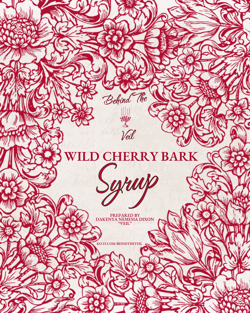 Wild Cherry Bark Syrup