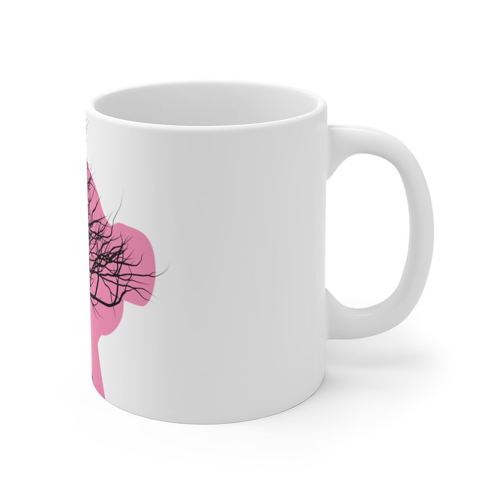 Thumbnail: Abstract Coffee Mug, Tree of Life, Affirmations Mug, Positive Affirmations