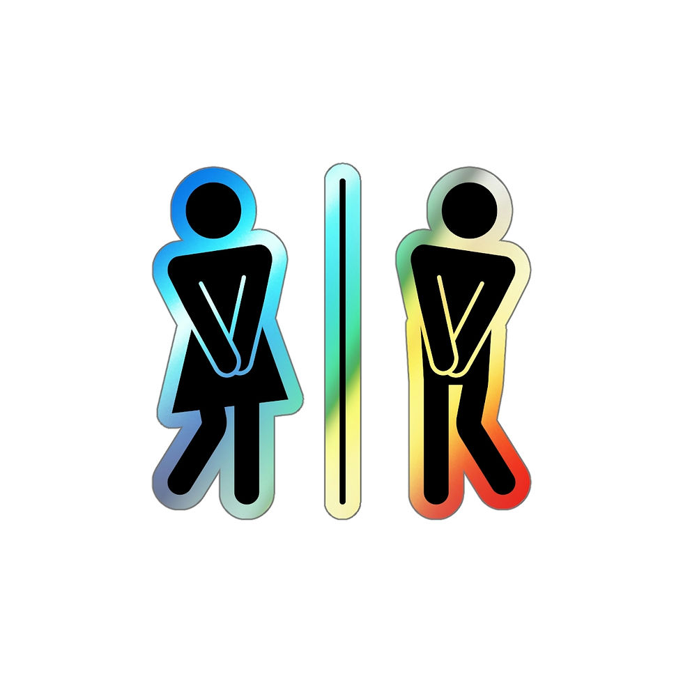 Thumbnail: Cue Bathroom Sticker, Bathroom Decal, Funny Bathroom Signs