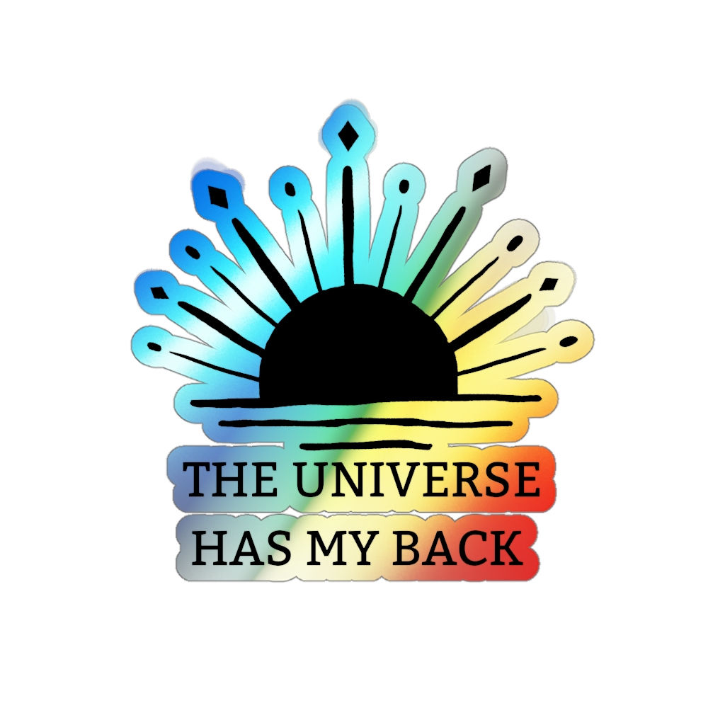 Powerful Affirmations Sticker,  Cool Holographic Sticker, laptop sticker