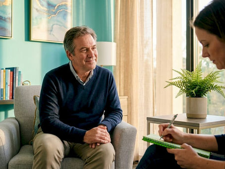 Psychiatrist and patient in therapy session