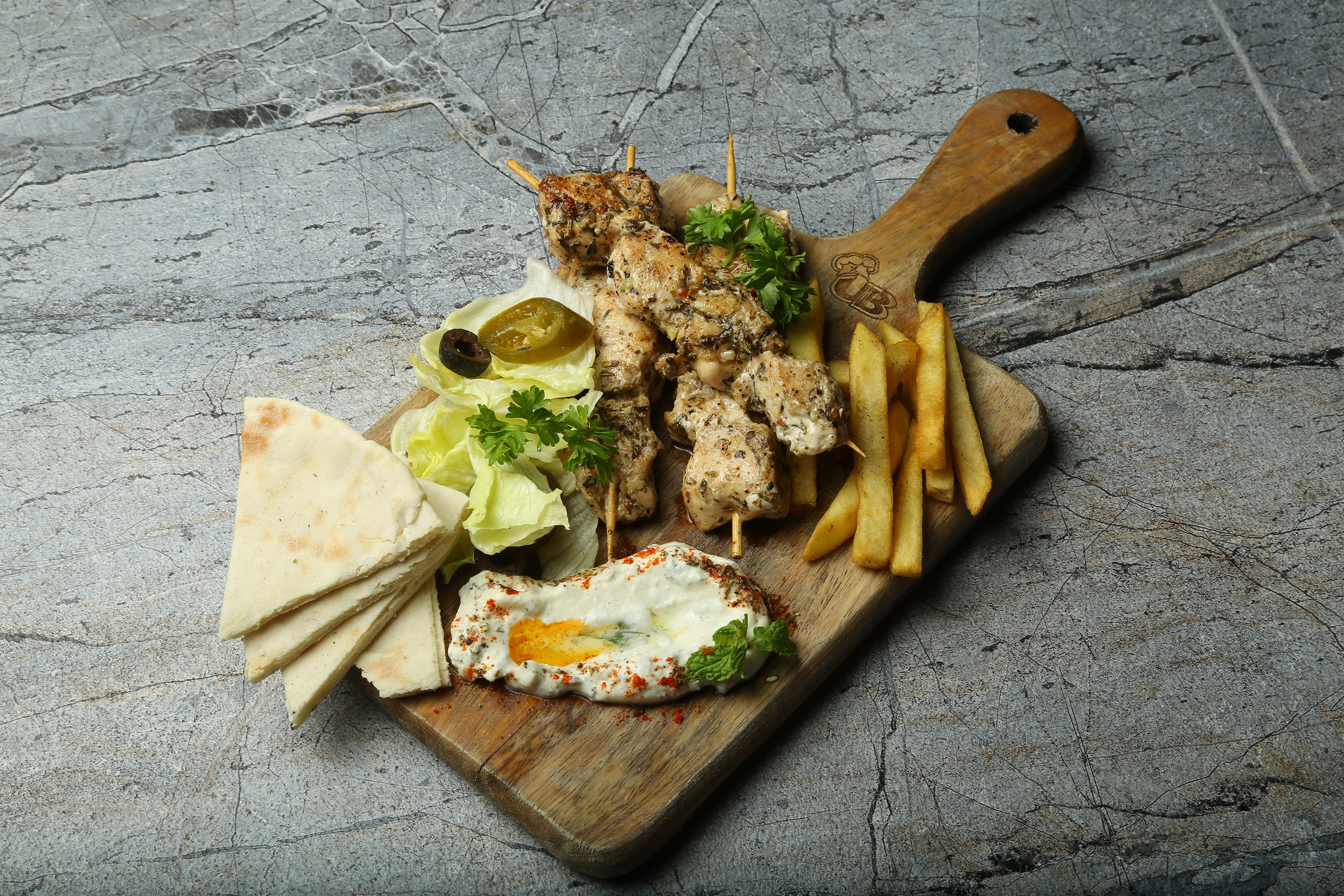 Arranged Food and Objects