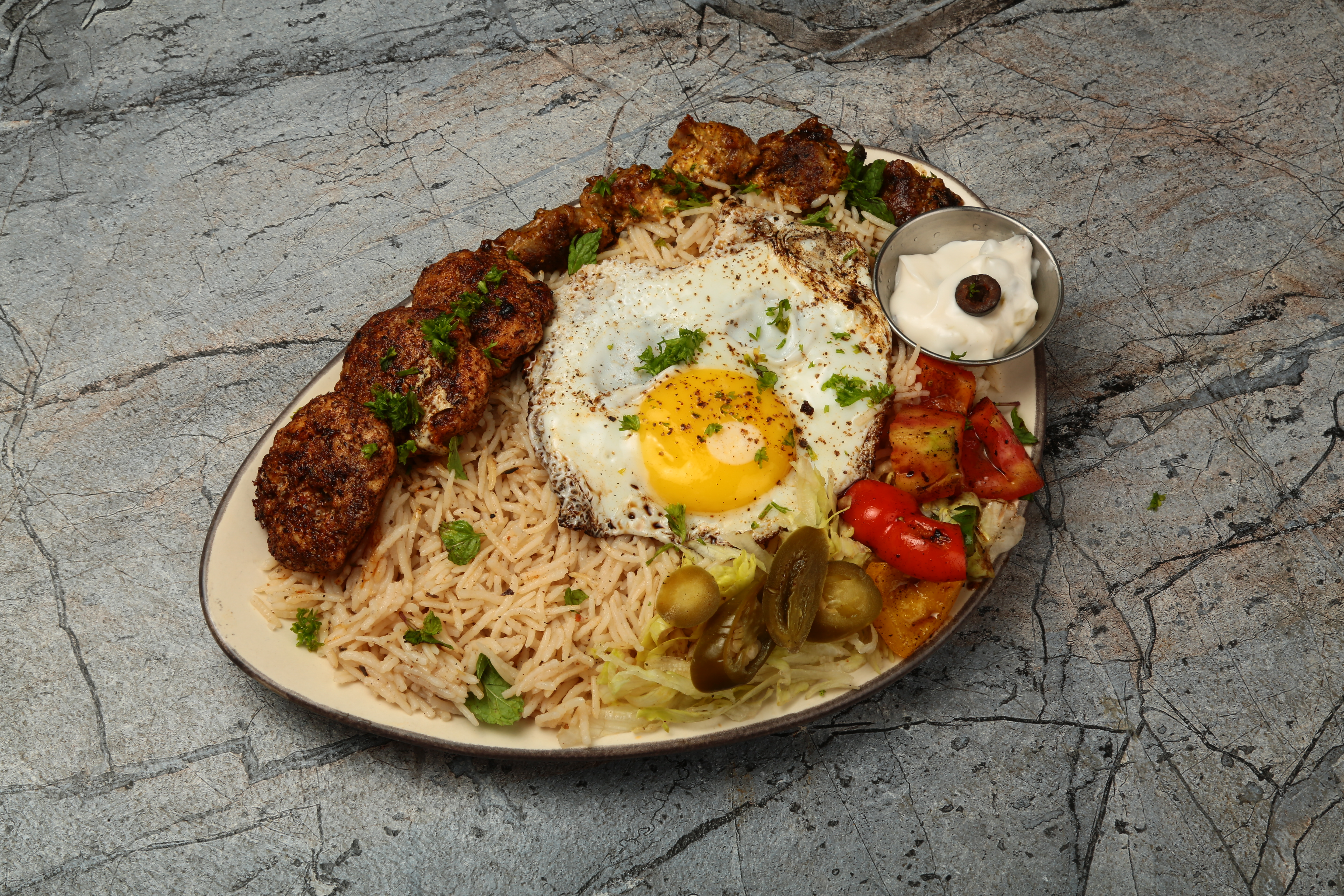 Arranged Food and Objects