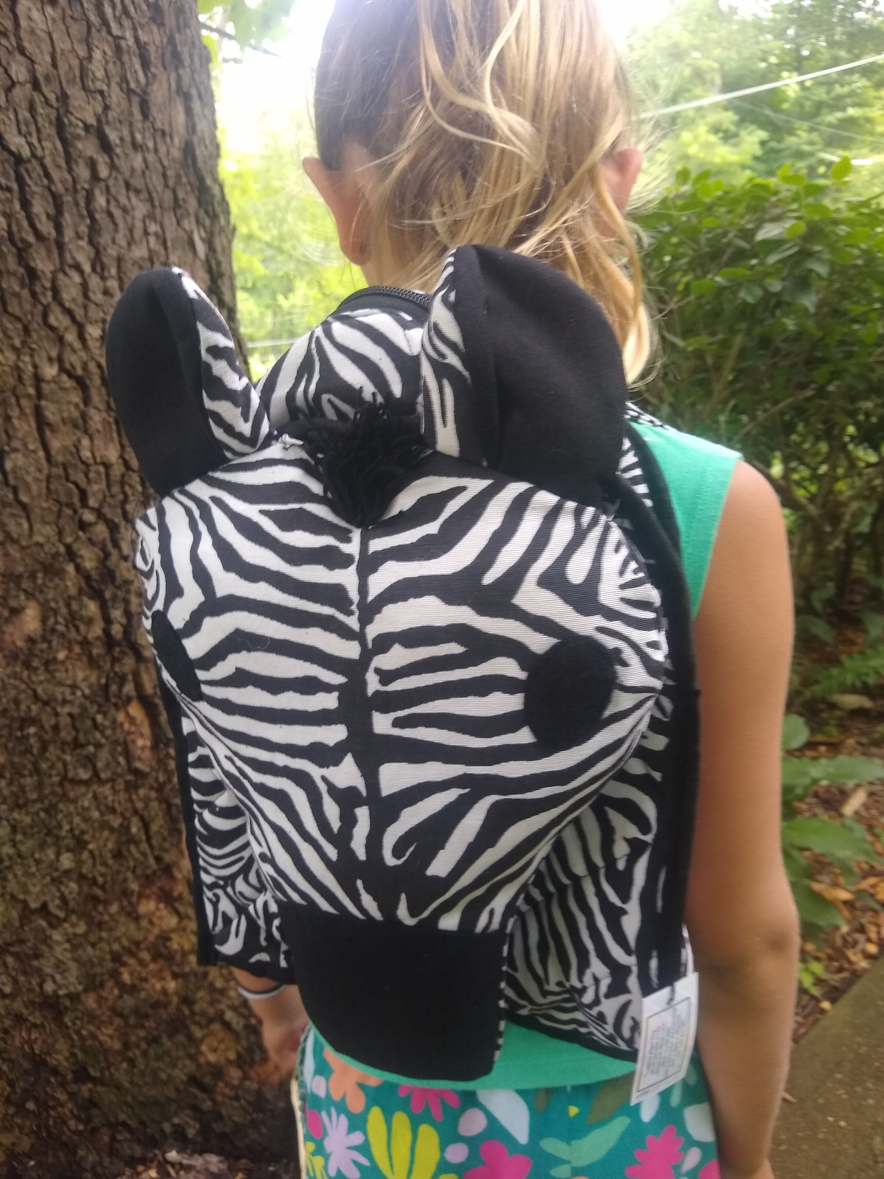 Zebra Kitenge Backpack