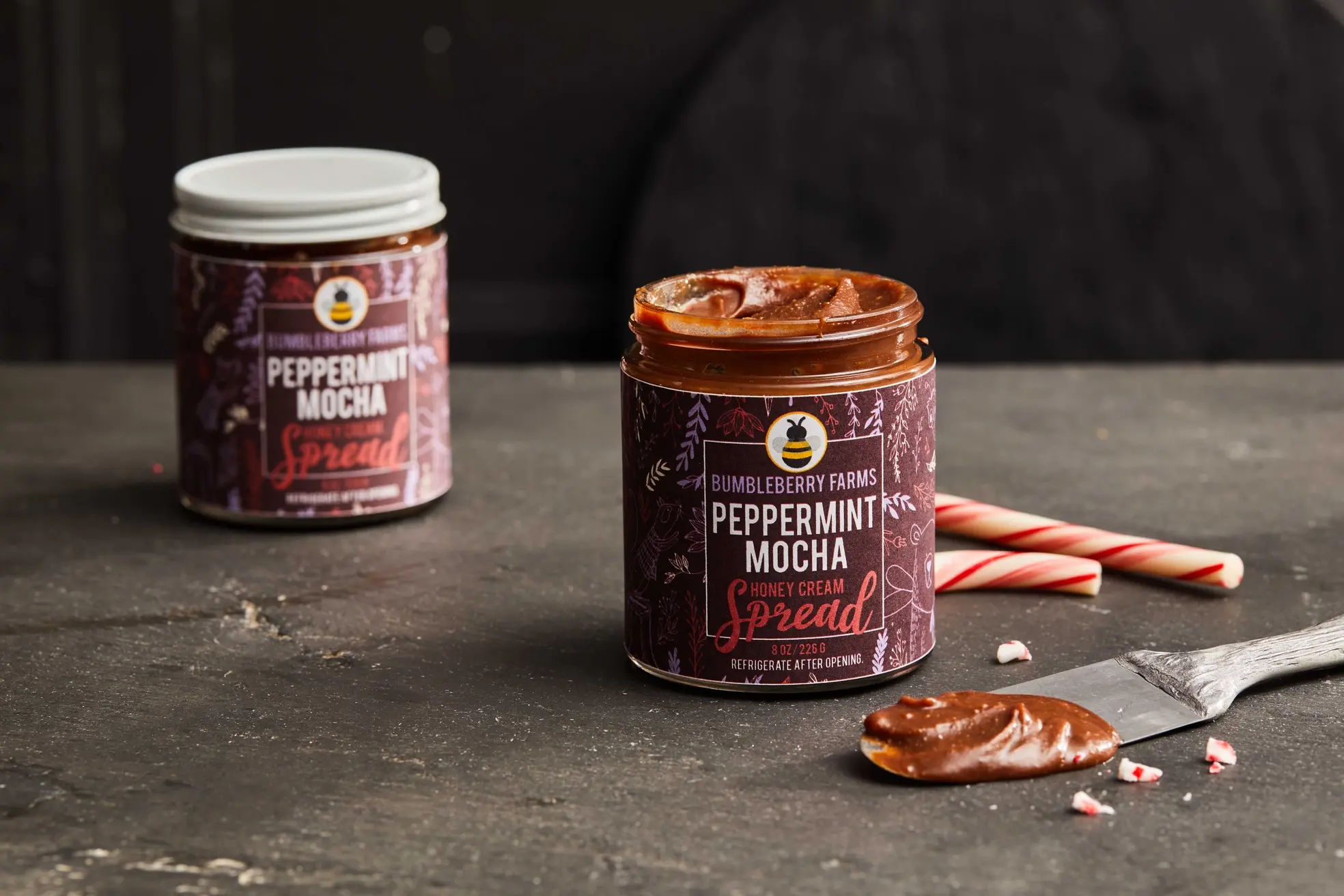 Peppermint Mocha Honey Cream Spread