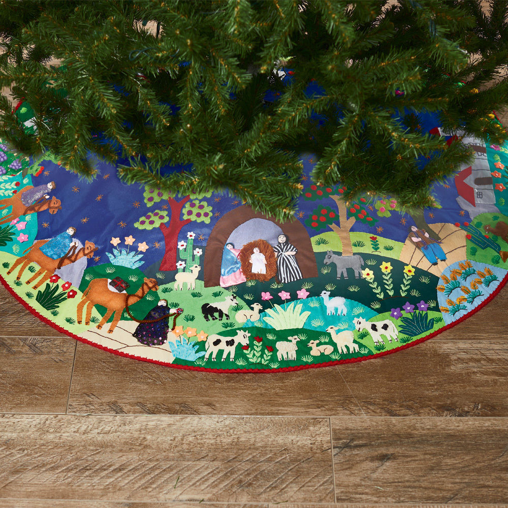Arpillera Christmas Tree Skirt