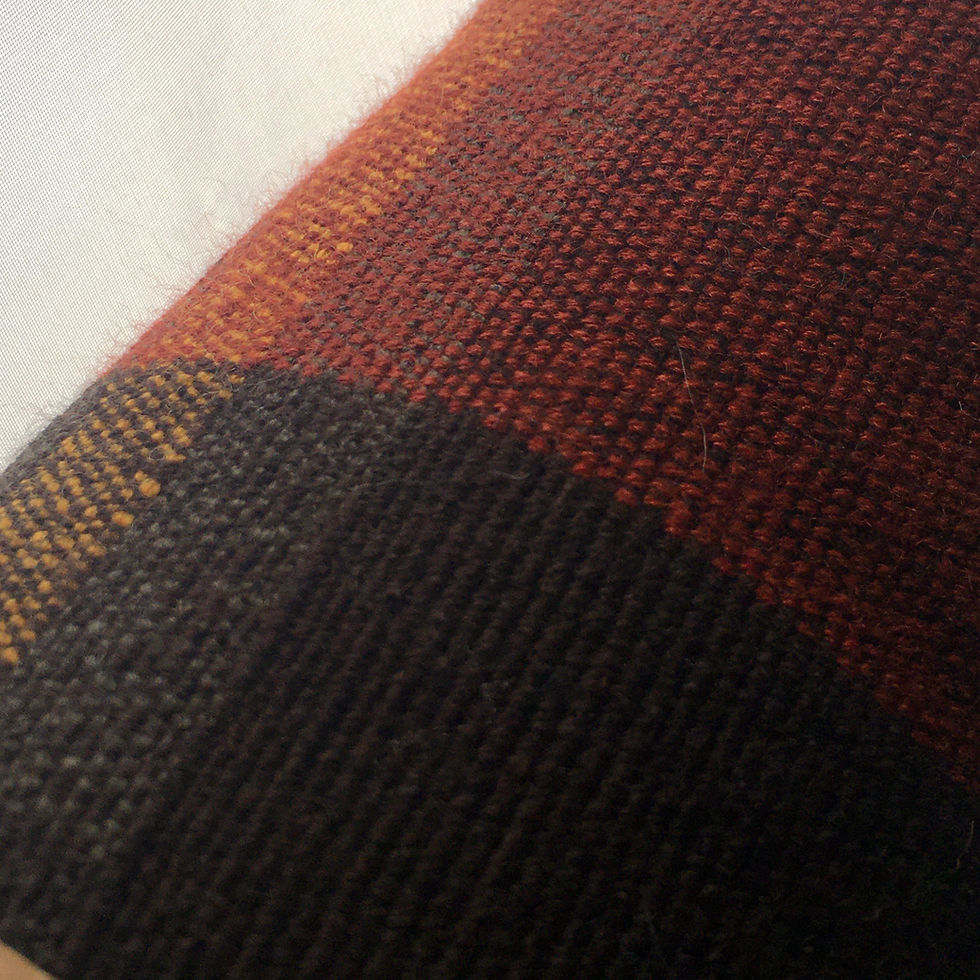 Thumbnail: Hand-Woven Plaid Picnic Blanket