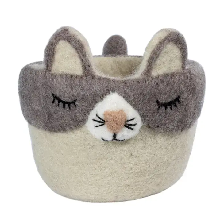 Thumbnail: Kitty Cat Felted Planter