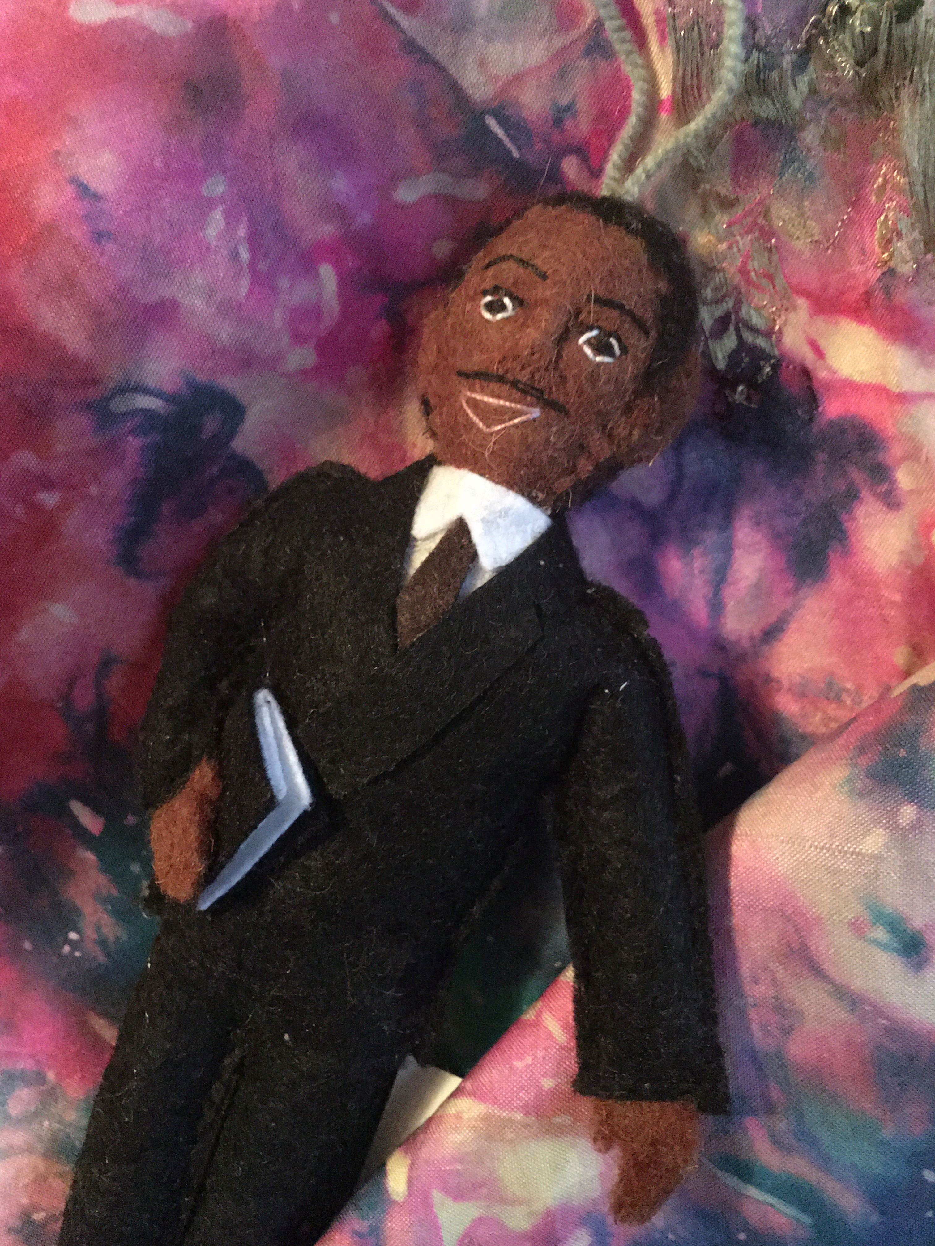 Rev. Dr. Martin Luther King Jr. Felted Ornament
