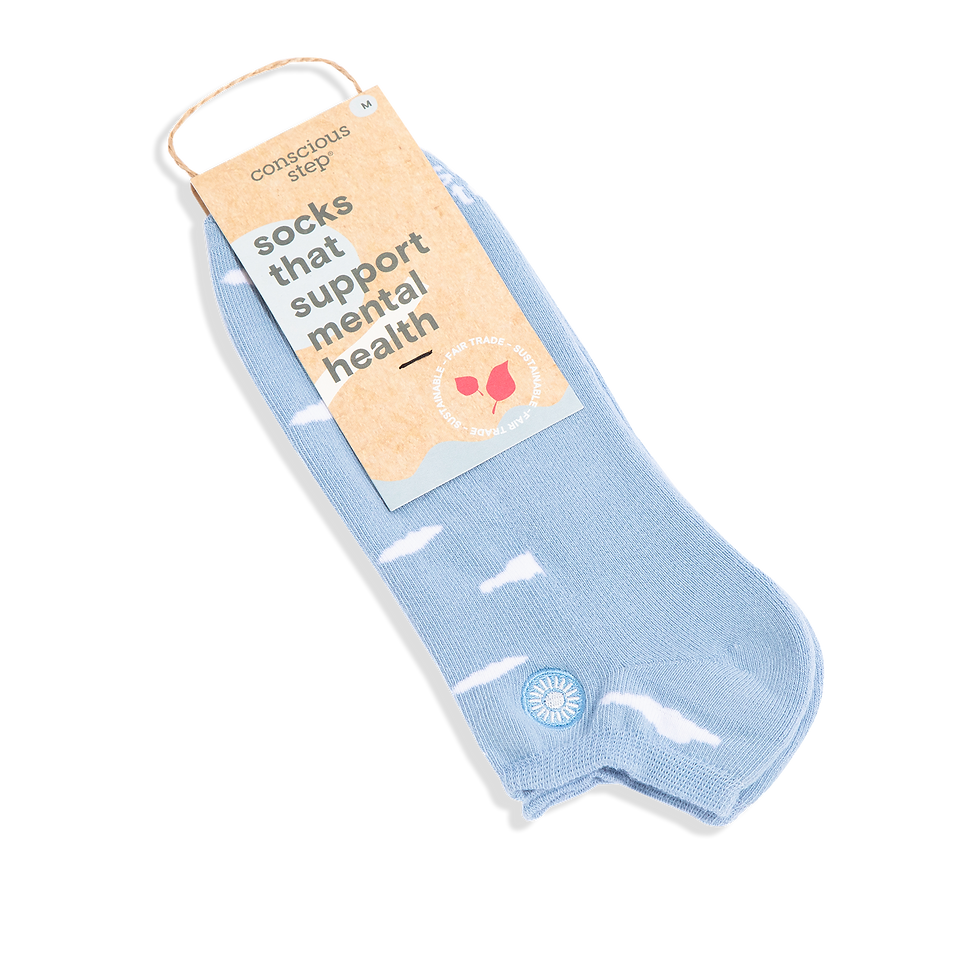 Thumbnail: Ankle Socks that Support Mental Health - Clouds