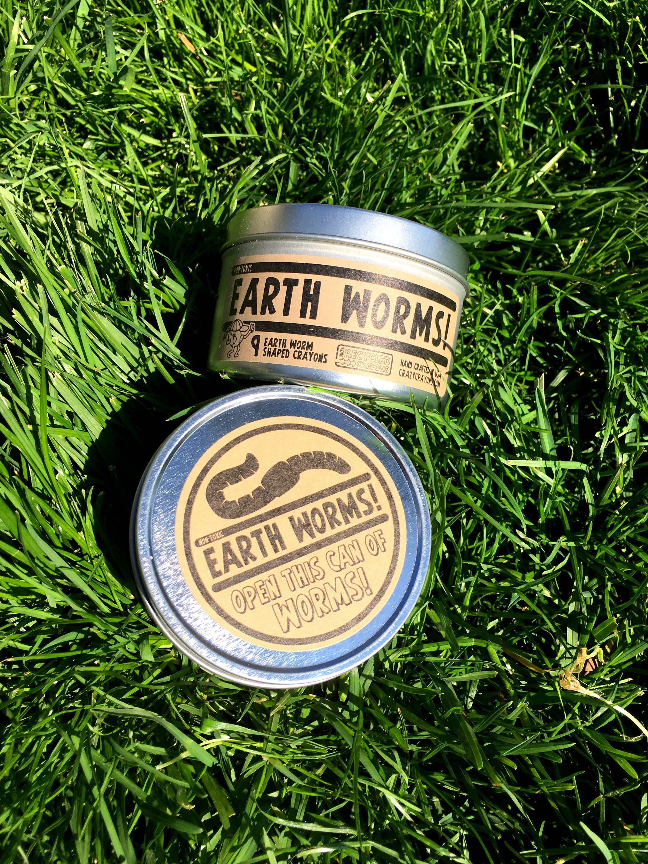 Earth Worms Crayons - Set of 9