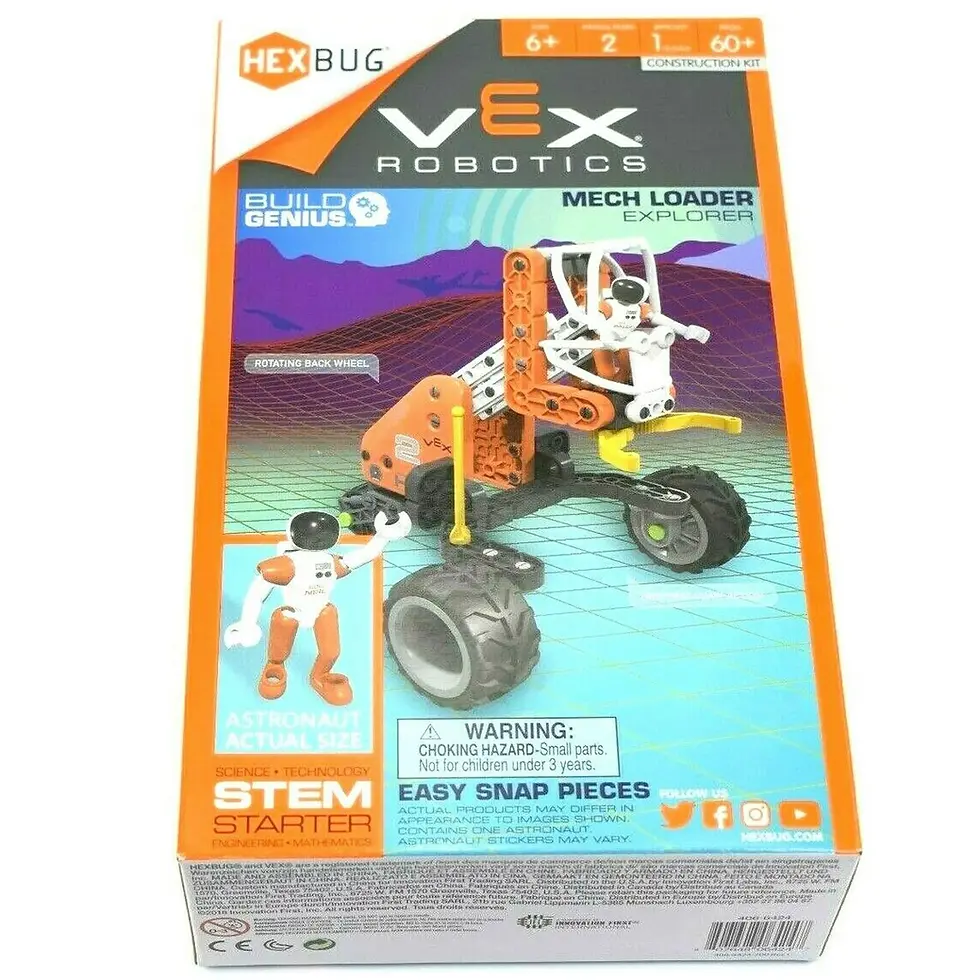 VEX Robotics Lunar Lander box with moon and spacecraft design