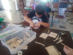 Building with Notched Craft Sticks