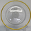 Thumbnail: Acrylic Gold Trimmed Ribbed Charger Plates(pack of 50)