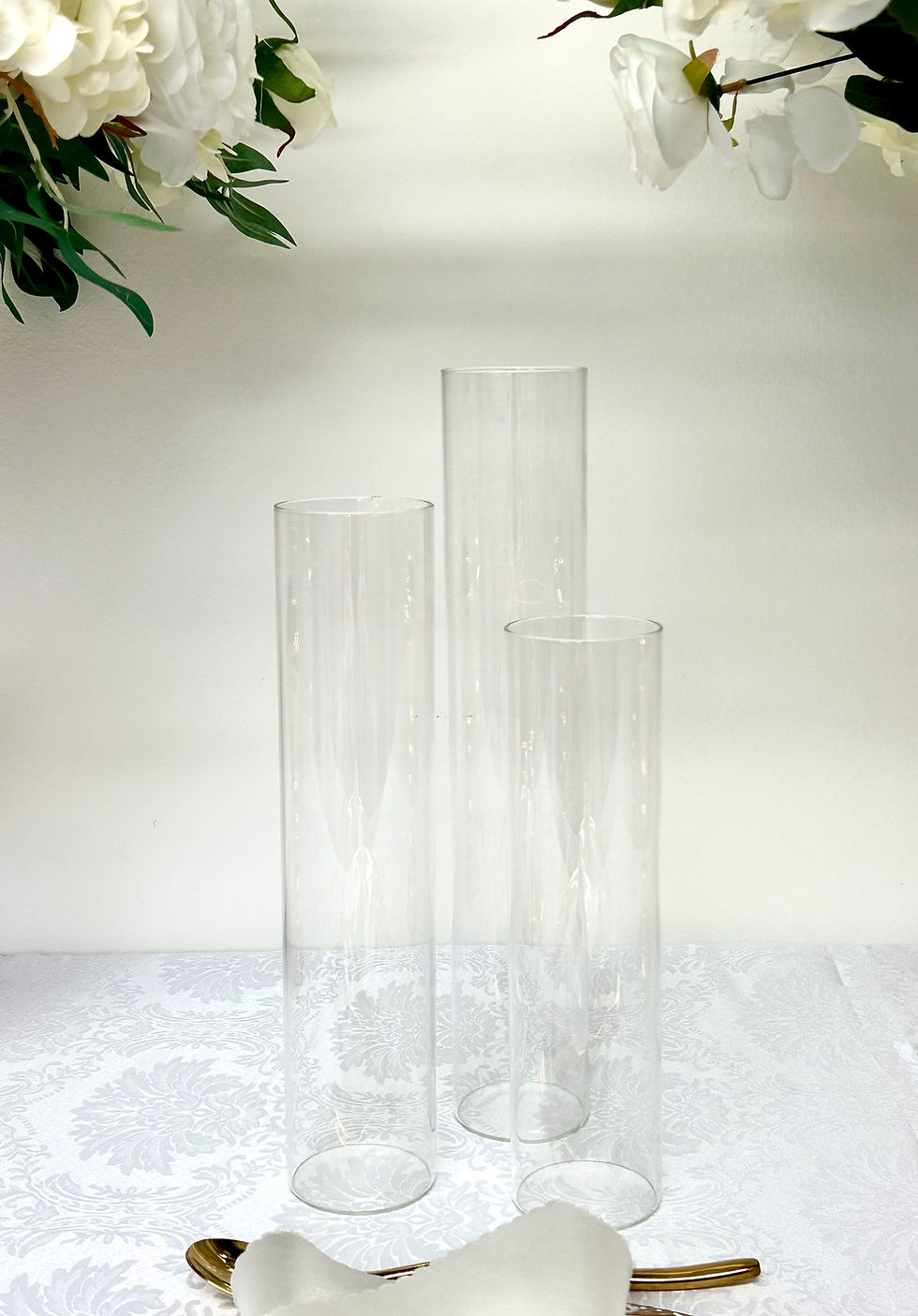 Thumbnail: Three stem Glass bud vase (set of 3)